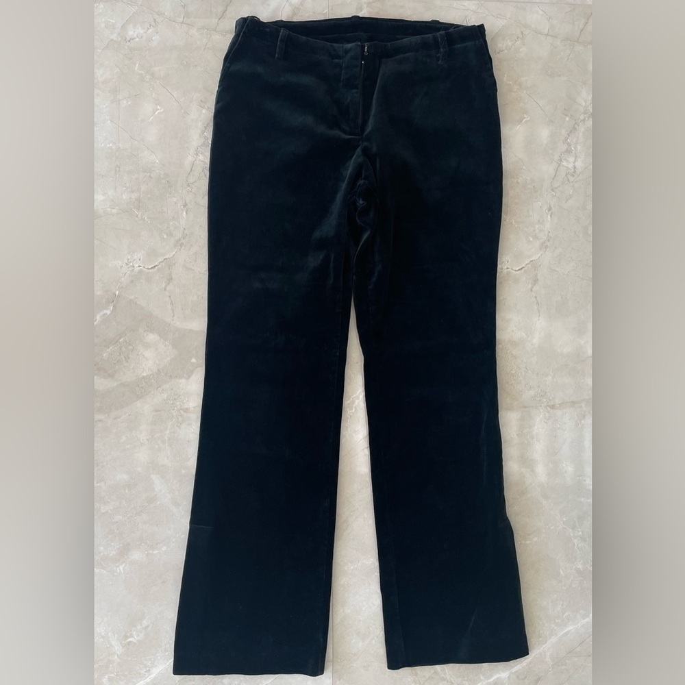 Vtg Work Order Woman’s Pants Size Photos See Photos Black Velvet Side Slit Hem - Picture 2 of 6